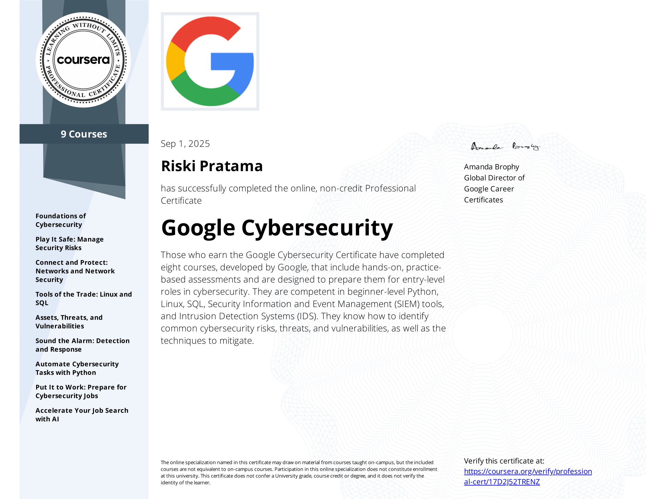 Certificate 6